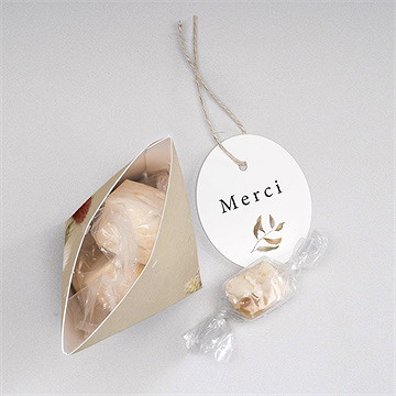 Boîte surprise mariage notre bouquet champêtre - Intérieur de la boîte