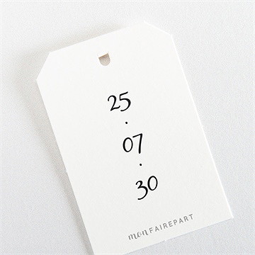 Etiquette mariage notre bouquet champêtre - Mise en situation