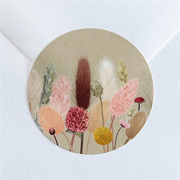 Sticker mariage notre bouquet champêtre