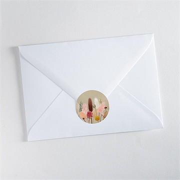 Sticker mariage notre bouquet champêtre - Mise en situation