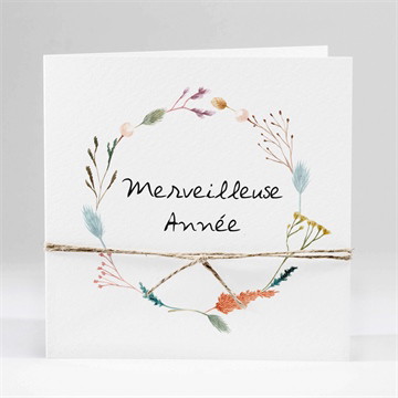 Carte de voeux en beauté