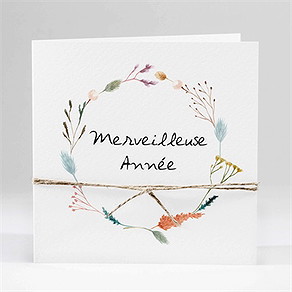 Carte de voeux en beauté