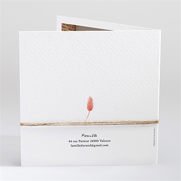 Carte de voeux en beauté - Dos de la carte