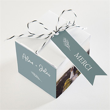 Boîte de dragées mariage so let love grow - Dessus de la boîte