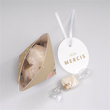 Boîte surprise mariage champêtre et poésie - Intérieur de la boîte