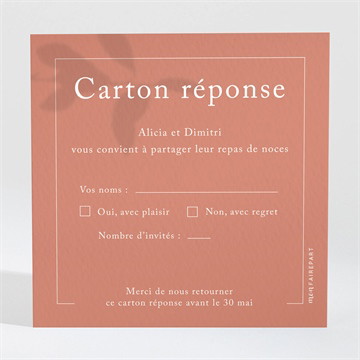 Carton réponse mariage coming soon