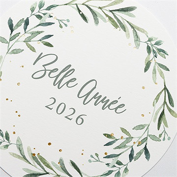 Carte de voeux nouvelle histoire - Détail de la carte