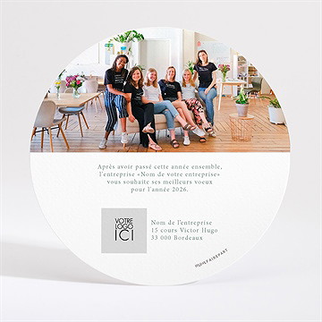 Carte de voeux nouvelle histoire - Dos de la carte