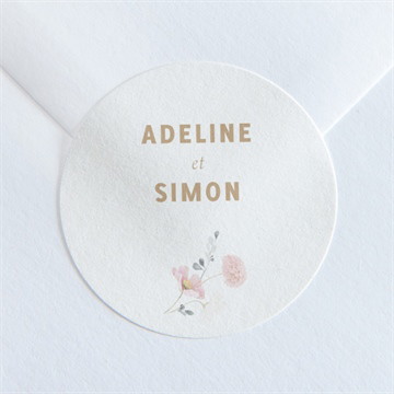 Sticker mariage champêtre et poésie