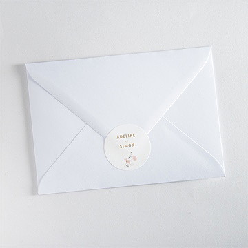 Sticker mariage champêtre et poésie - Mise en situation