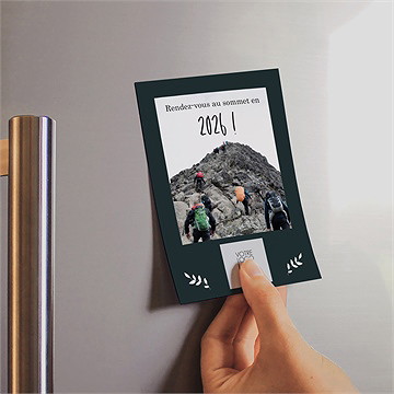 Carte de voeux retour aux sources - Mise en situation