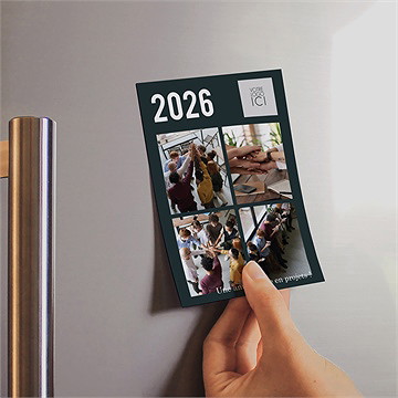 Carte de voeux mini insta - Mise en situation