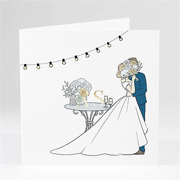 Faire-part mariage guinguette