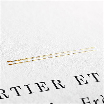 Faire-part mariage guinguette - Détail dos du faire-part