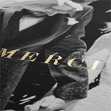 Remerciement mariage guinguette - Marquage à chaud OR