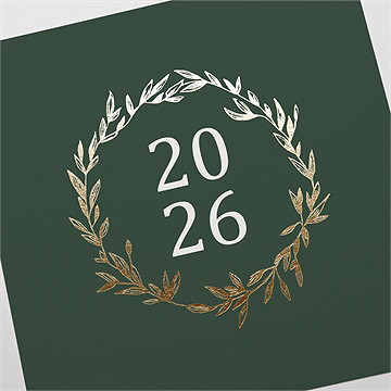 Carte de voeux voeux en couleurs - Détail de la carte