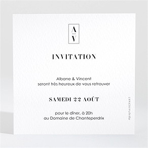 Carton d'invitation mariage so nature !