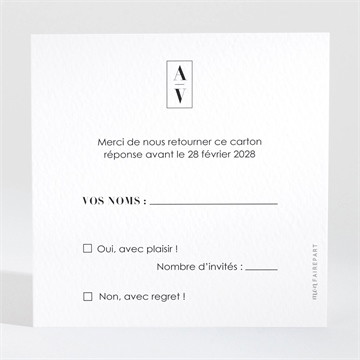 Carton réponse mariage so nature !