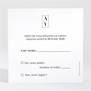 Carton réponse mariage so nature !