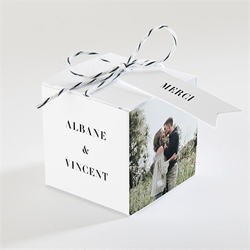 Boîte de dragées mariage so nature !