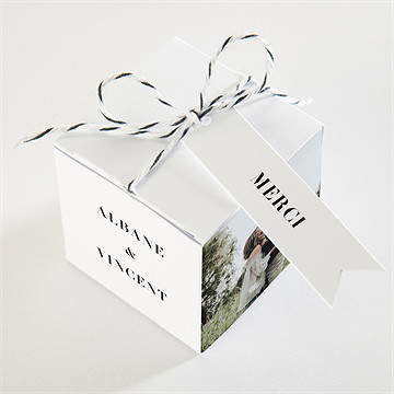 Boîte de dragées mariage so nature ! - Dessus de la boîte