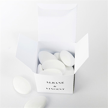 Boîte de dragées mariage so nature ! - Intérieur de la boîte