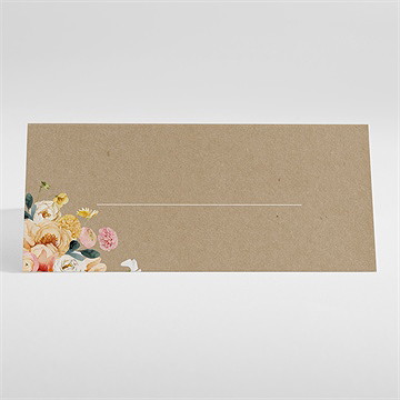 Marque-place mariage champêtre et poésie - Dos du marque-place