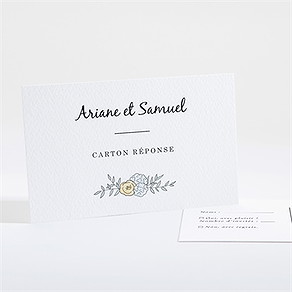Carton réponse mariage guinguette