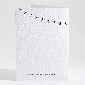 Livret de messe mariage guinguette - Dos du livret