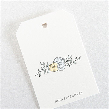 Etiquette mariage guinguette - Dos de l'étiquette