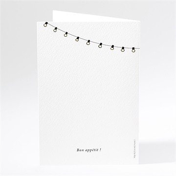 Menu mariage guinguette - Dos du menu