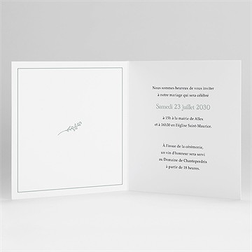 Faire-part mariage let love grow - Intérieur du faire-part