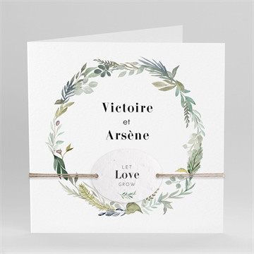 Faire-part mariage délicatesse d’aquarelle