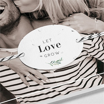 Faire-part mariage a la folie ! - Détail du faire-part