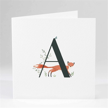 Carte pliée - carré