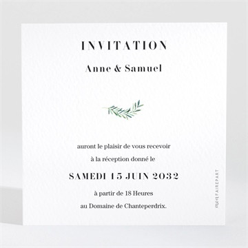 Carton d'invitation mariage a la folie !