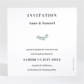 Carton d'invitation mariage a la folie !
