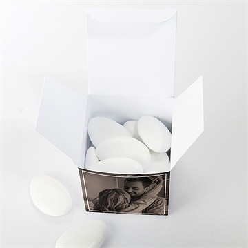 Boîte de dragées mariage a la folie ! - Intérieur de la boîte