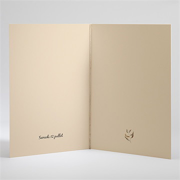 Livret de messe mariage notre bouquet d'automne - Intérieur du livret