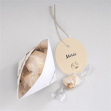 Boîte surprise mariage notre bouquet d'automne - Intérieur de la boîte