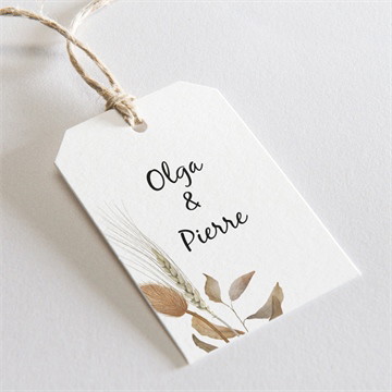 Etiquette mariage notre bouquet d'automne