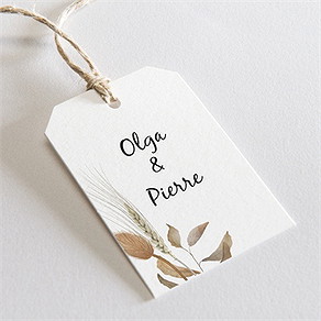 Etiquette mariage notre bouquet d'automne