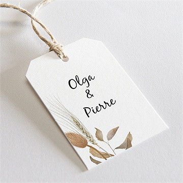 Etiquette mariage notre bouquet d'automne