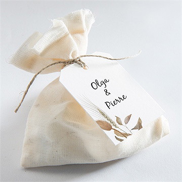 Etiquette mariage notre bouquet d'automne - Mise en situation