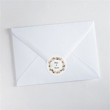 Sticker mariage notre bouquet d'automne - Mise en situation