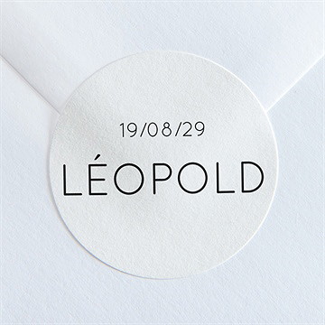 Sticker naissance tendre silhouette