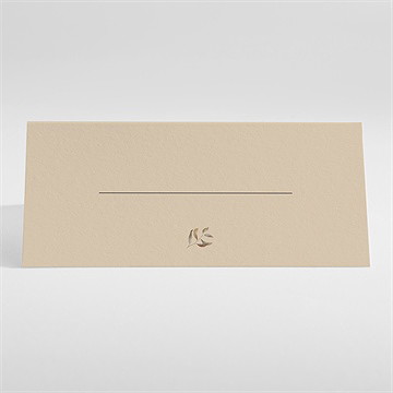 Marque-place mariage notre bouquet d'automne - Dos du marque-place