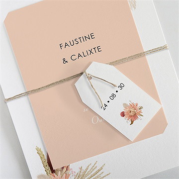 Faire-part mariage en délicatesse - Vue d'ensemble