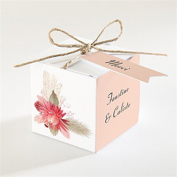 Boîte de dragées mariage en délicatesse