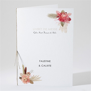 Livret de messe mariage en délicatesse